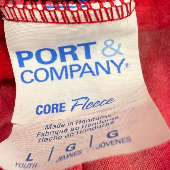 Revelation Tie-Dye Red White Star Sweatpants Jogger Girl Unisex Large Camp NEW - Picture 4 of 5